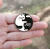 Ying Yang Cats Pin Badge For Cat Lovers